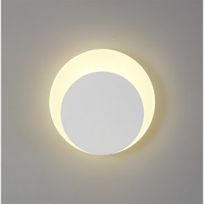 Bfs Lighting Melody Magnetic Base Wall Lamp, 12W LED 3000K 498lm, 15/19cm, Sand White/Round A