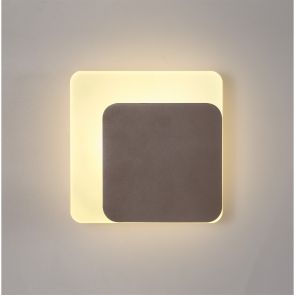 Bfs Lighting Melody Magnetic Base Wall Lamp, 12W LED 3000K 498lm, 15/19cm Square Right Offset