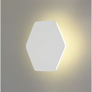 Bfs Lighting Melody Magnetic Base Wall Lamp, 12W LED 3000K 498lm, 15cm Round 19cm, Sand White