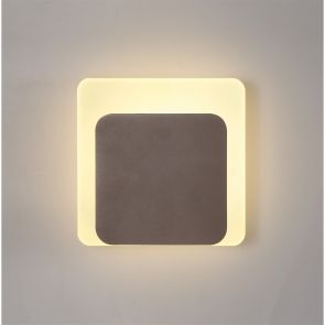 Bfs Lighting Melody Magnetic Base Wall Lamp, 12W LED 3000K 498lm, 15/19cm Square Bottom Offse