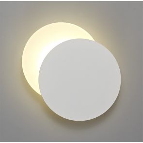 Bfs Lighting Melody Magnetic Base Wall Lamp, 12W LED 3000K 498lm, 20/19cm, Sand White/Acrylic