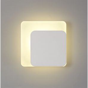 Bfs Lighting Melody Magnetic Base Wall Lamp, 12W LED 3000K 498lm, 15/19cm, Sand White/Acrylic