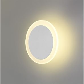 Bfs Lighting Melody Magnetic Base Wall Lamp, 12W LED 3000K 498lm, 15/19cm, Sand White/Acrylic