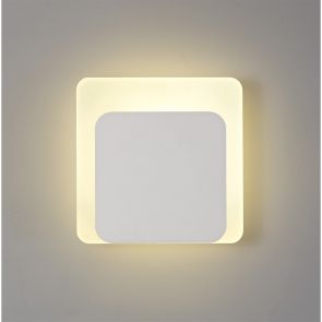 Bfs Lighting Melody Magnetic Base Wall Lamp, 12W LED 3000K 498lm, 15cm Round 19cm, Sand White