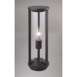 Bfs Lighting Mercedes Post Lamp Large, 1 x E27, IP65, Anthracite,     IL3607HS