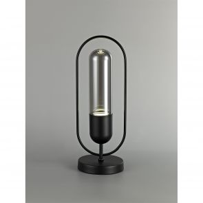 Bfs Lighting Nora Table Lamp, 1 x 7W LED, 4000K, 790lm, Black/Smoked,     IL7607HS