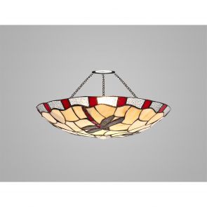  Olivia 35cm Non-electric  Shade, Red/Crachel/Clear Crystal IL5527HS
