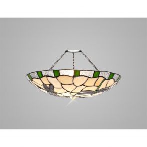  Olivia 35cm Non-electric  Shade, Green/Crachel/Clear Crystal IL7527HS