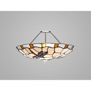 Bfs lighting Olivia 35cm Non-electric  Shade, Amber/Crachel/Clear Crystal IL8527HS