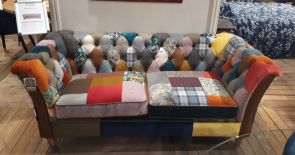 Winchester Derby 2 Seater Patchwork Sofa