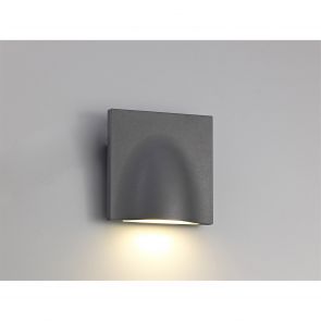 Bfs lighting Phoebe Wall Lamp, 1 x 6W LED, 3000K, 510lm, IP54, Anthracite,     IL8227HS