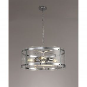 Bfs Lighting Primrose Pendant, 4 Light E27, Polished Chrome IL4147HS