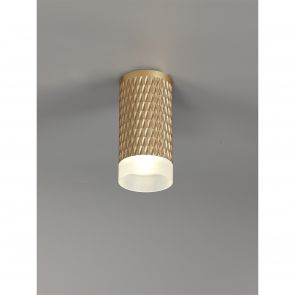  Sienna 1 Light 11cm Surface Mounted Ceiling GU10, Rose Gold/Acrylic Ring IL7610K