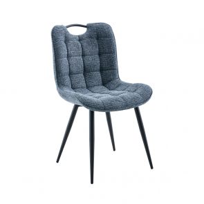 Savoy Fabric Dining Chair Navy