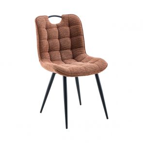 Savoy Fabric Dining Chair Rust