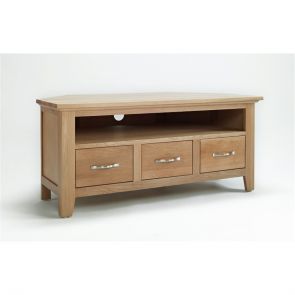 Kingsbridge Oak Dining Large Oak Corner Tv Unit
