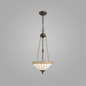 Bfs Lighting Una 2 Light gonal Floor Lamp E27 With 40cm Shade, Grey/Crachel/Crystal/Ant Brass