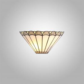 Bfs Lighting Una Wall Lamp, 2 x E14, Grey/Crachel/Crystal IL4527HS