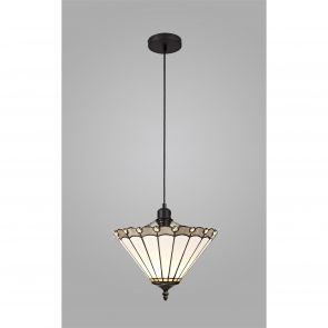 Bfs Lighting Una 1 Light Tree Like Table Lamp E27 With 30cm Shade, Grey/Crachel/Crystal/Ant B