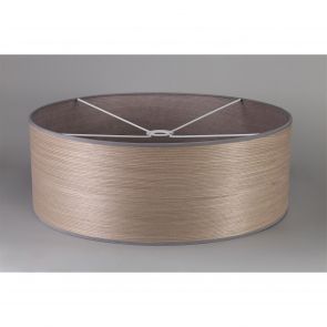 Bfs Lighting Valor Round, 600 x 210mm Wood Effect Shade, Grey Oak/White Laminate IL3967HS