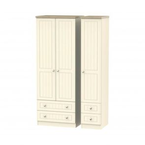 Veryan Tall Triple 2 Drawer + Drawer Robe