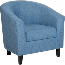 Blue top tub chair